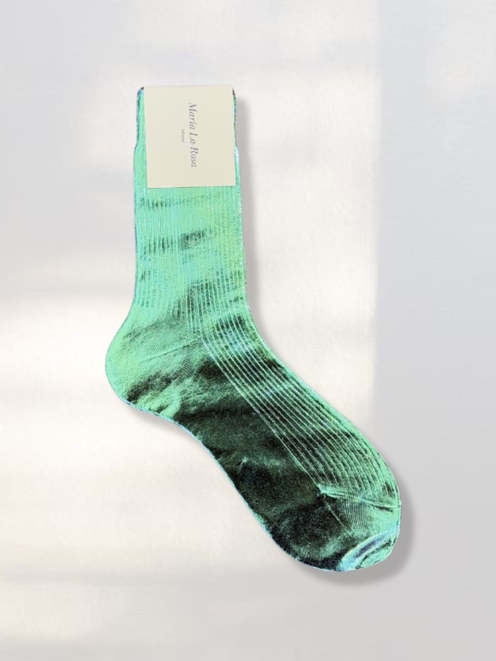 Maria La Rosa Laminated Socks in Color Lights Water